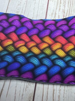 Adult snood, teenage snood, tubular scarf colourful