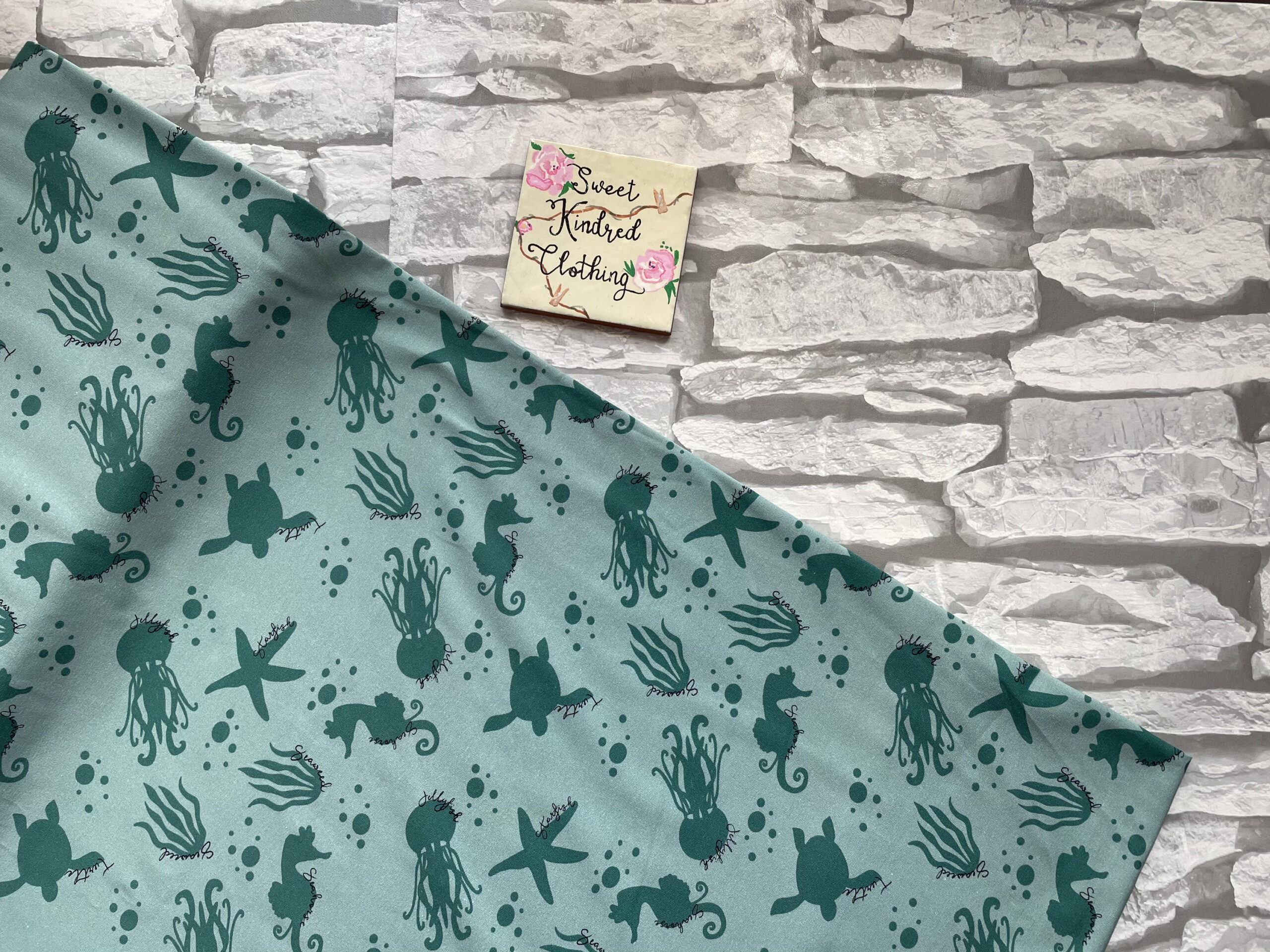 Sea life Romper, short summer romper - Image 3