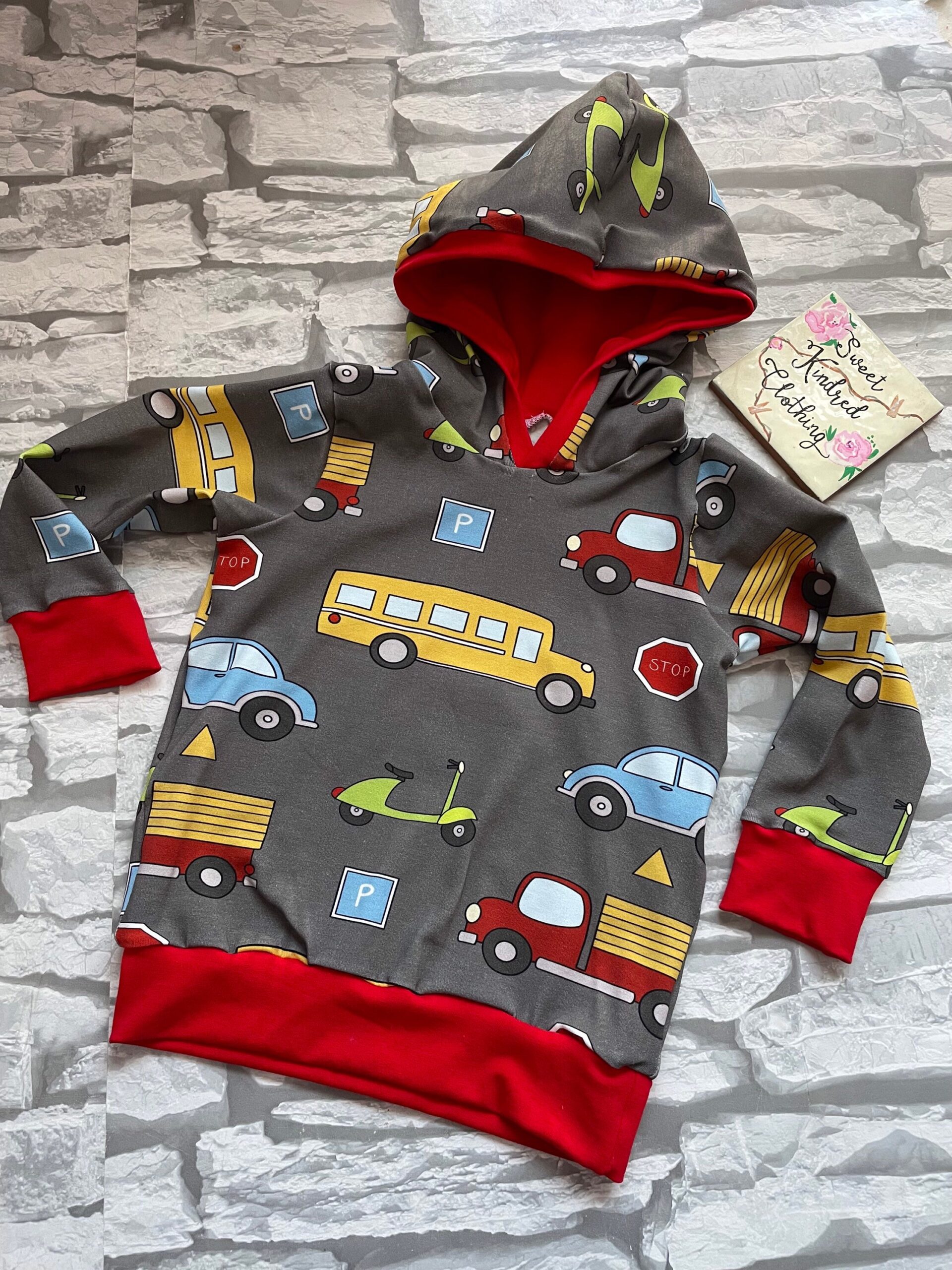 Vehicle hoodie, grey hoodie - Image 2