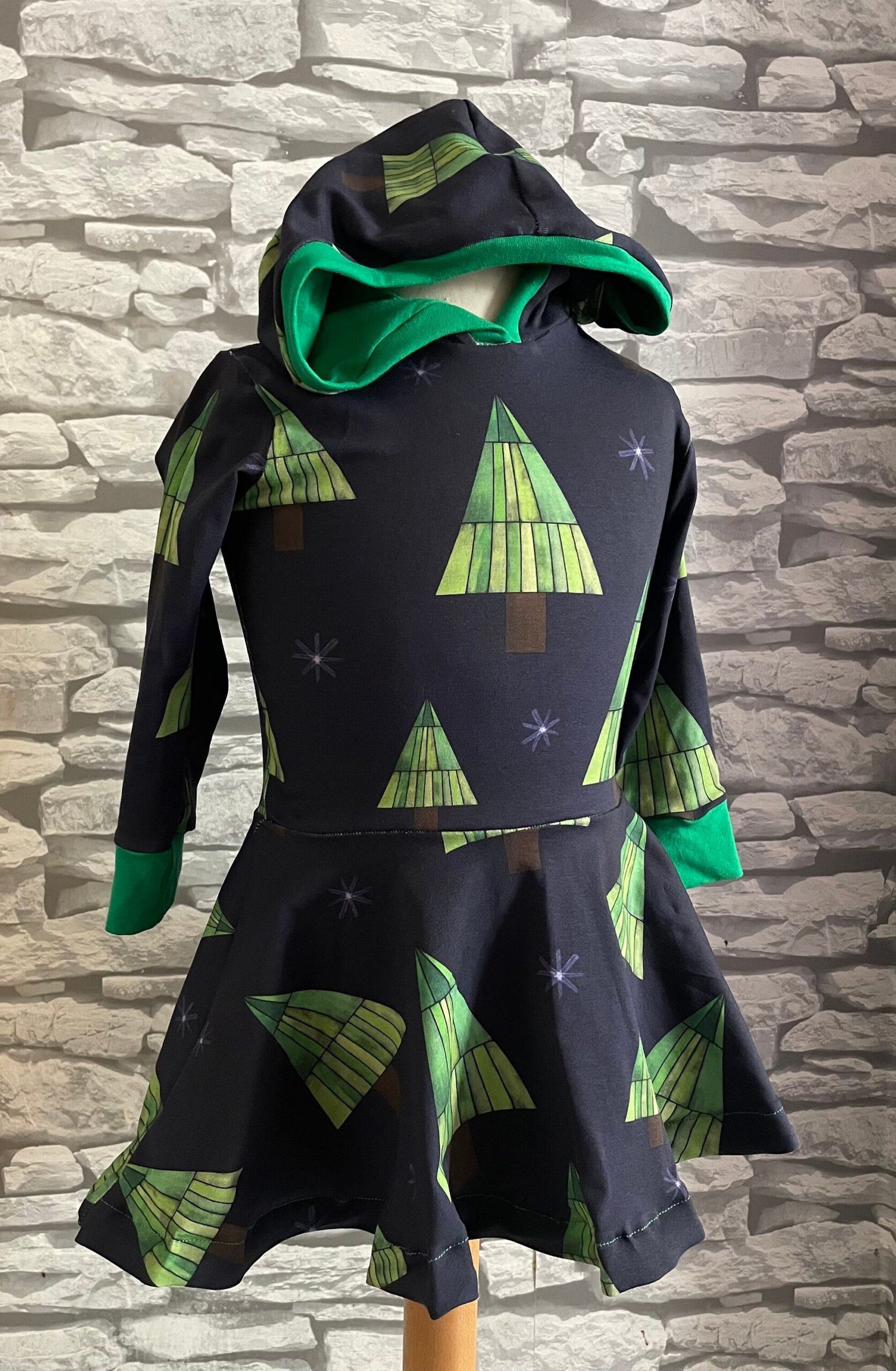 Christmas tree hooded skater dress - Image 6