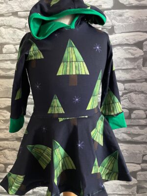 Christmas tree hooded skater dress