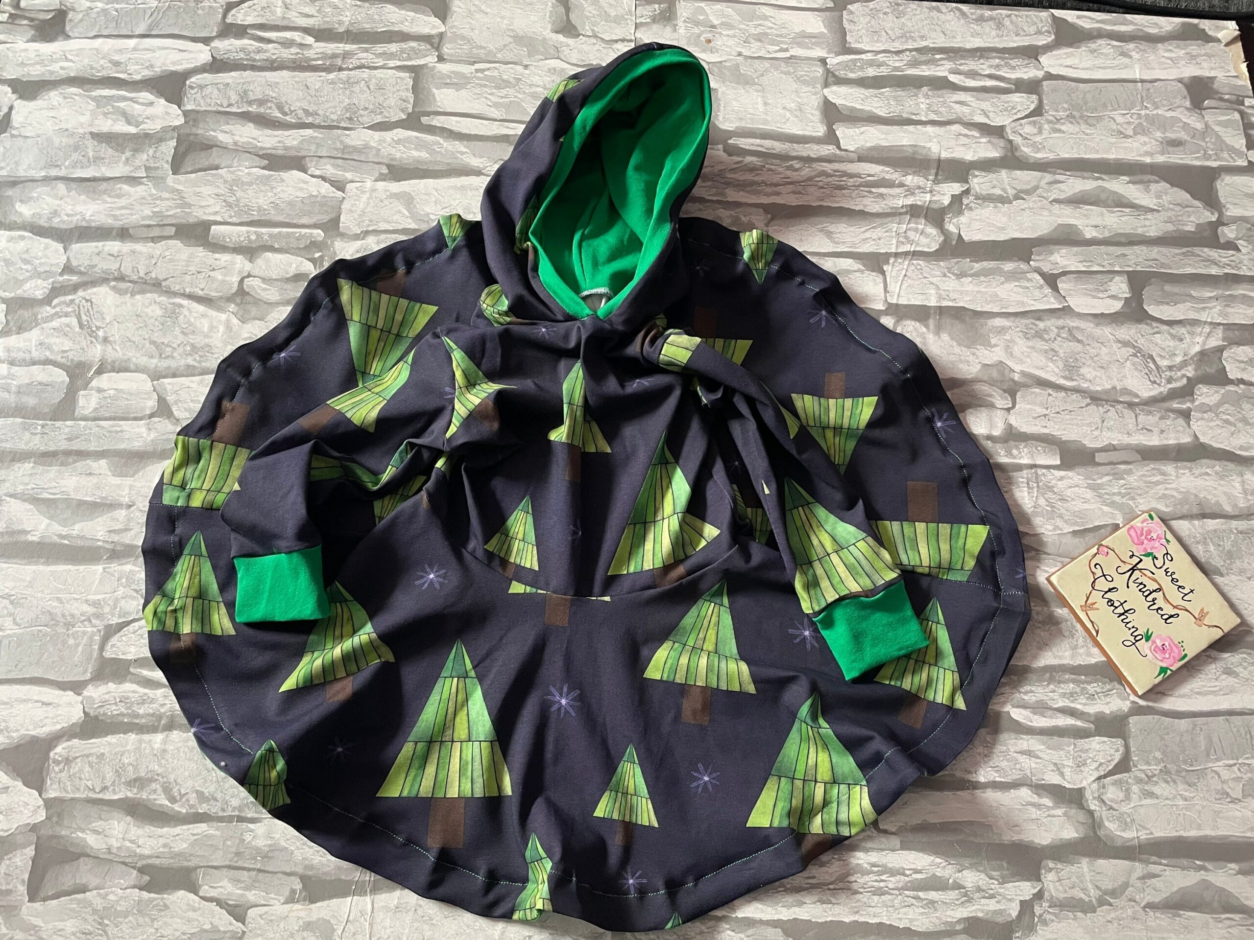 Christmas tree hooded skater dress - Image 7