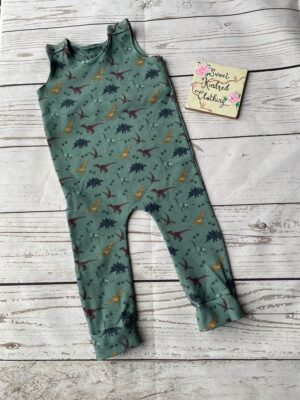 Dinosaur romper, baby toddler dinosaur romper, colourful dinosaur clothing