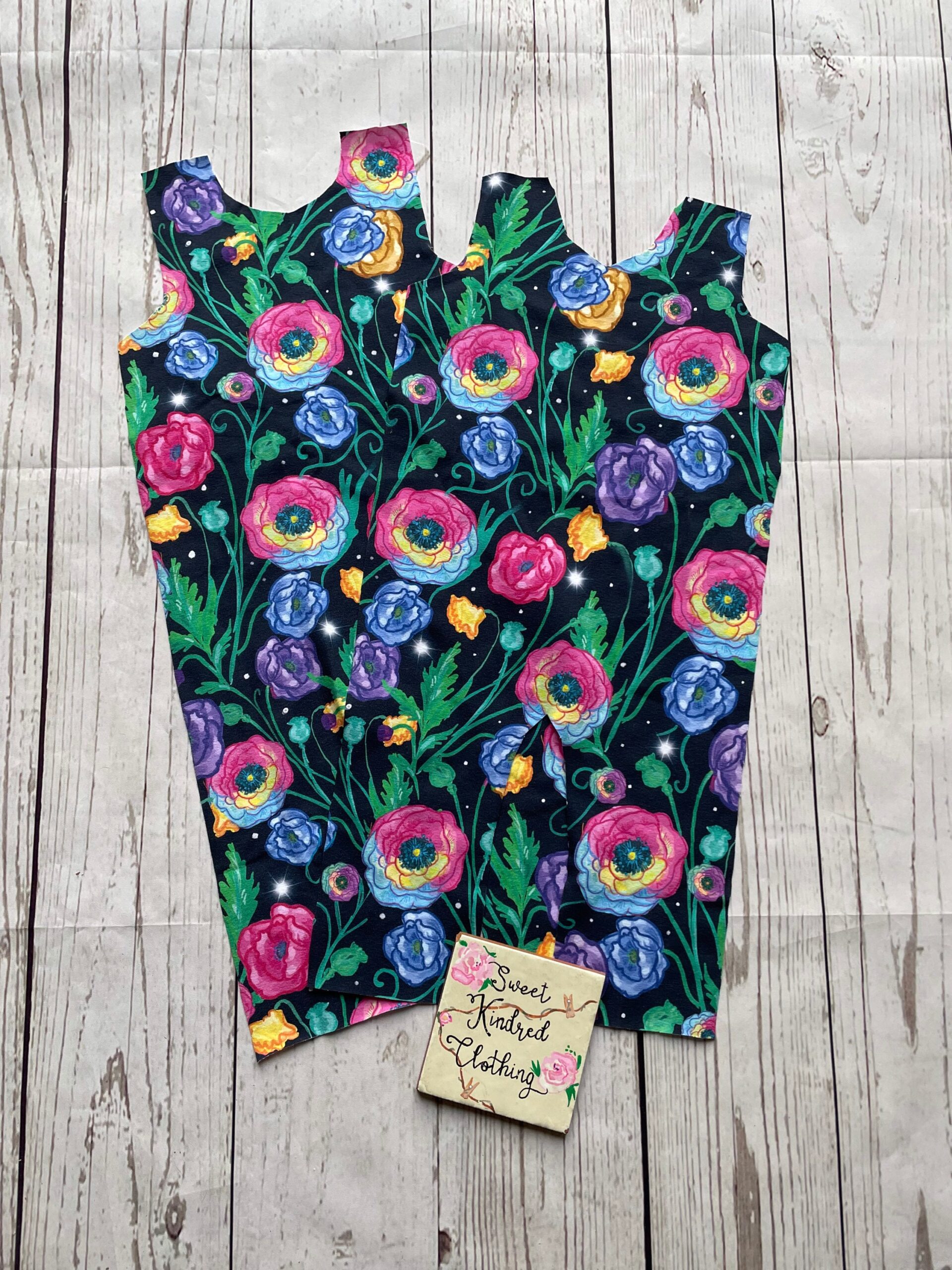 Poppy romper, colourful poppy romper, Girls colourful outfit - Image 10