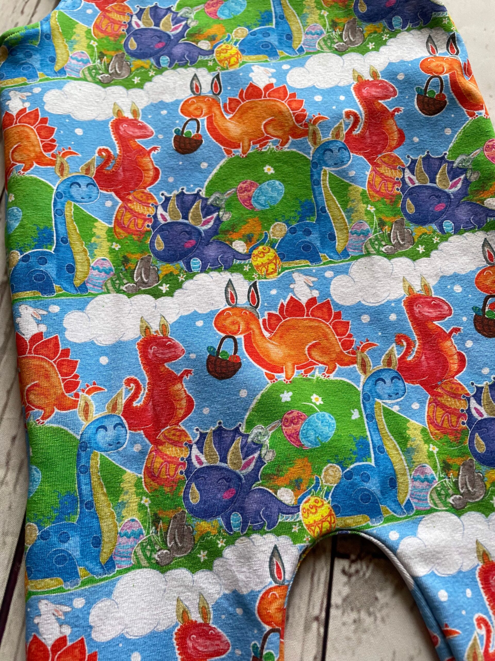 Easter dinosaur romper, babies Easter romper, colourful romper - Image 8