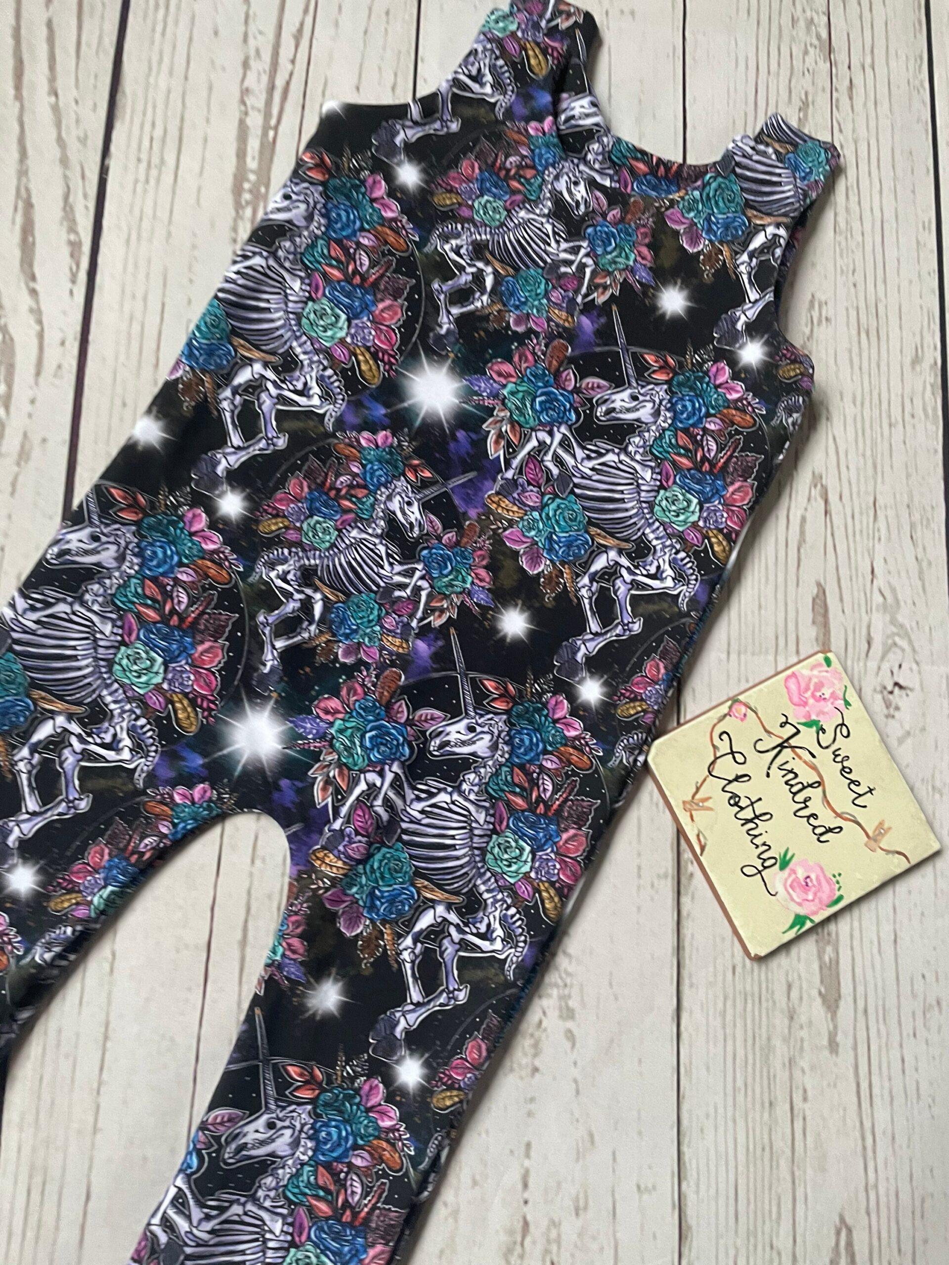 Unicorn romper, alternative unicorn, girls unicorn romper - Image 5