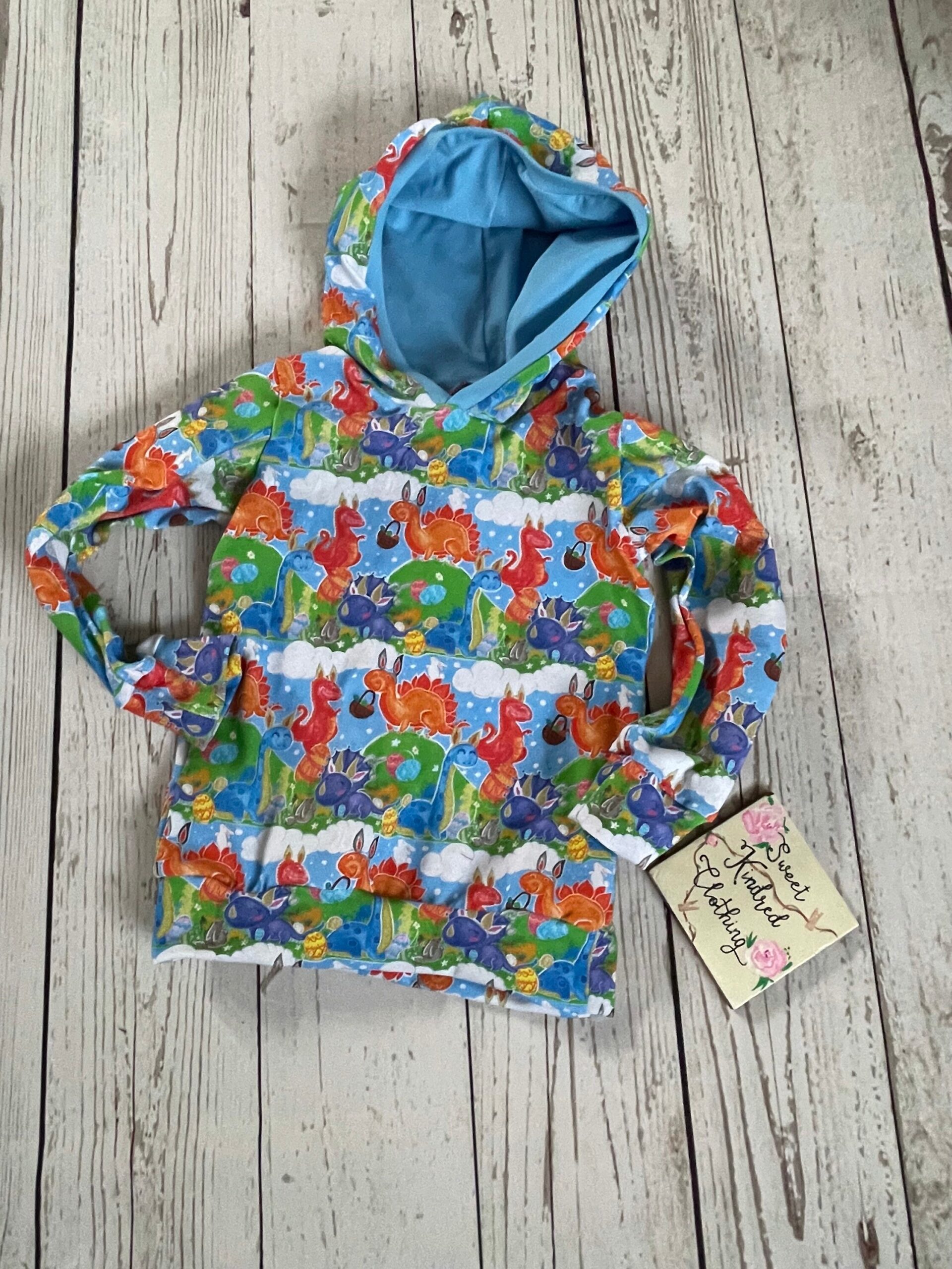 dinosaur hoodie, Easter dinosaur hoodie, toddler clothing