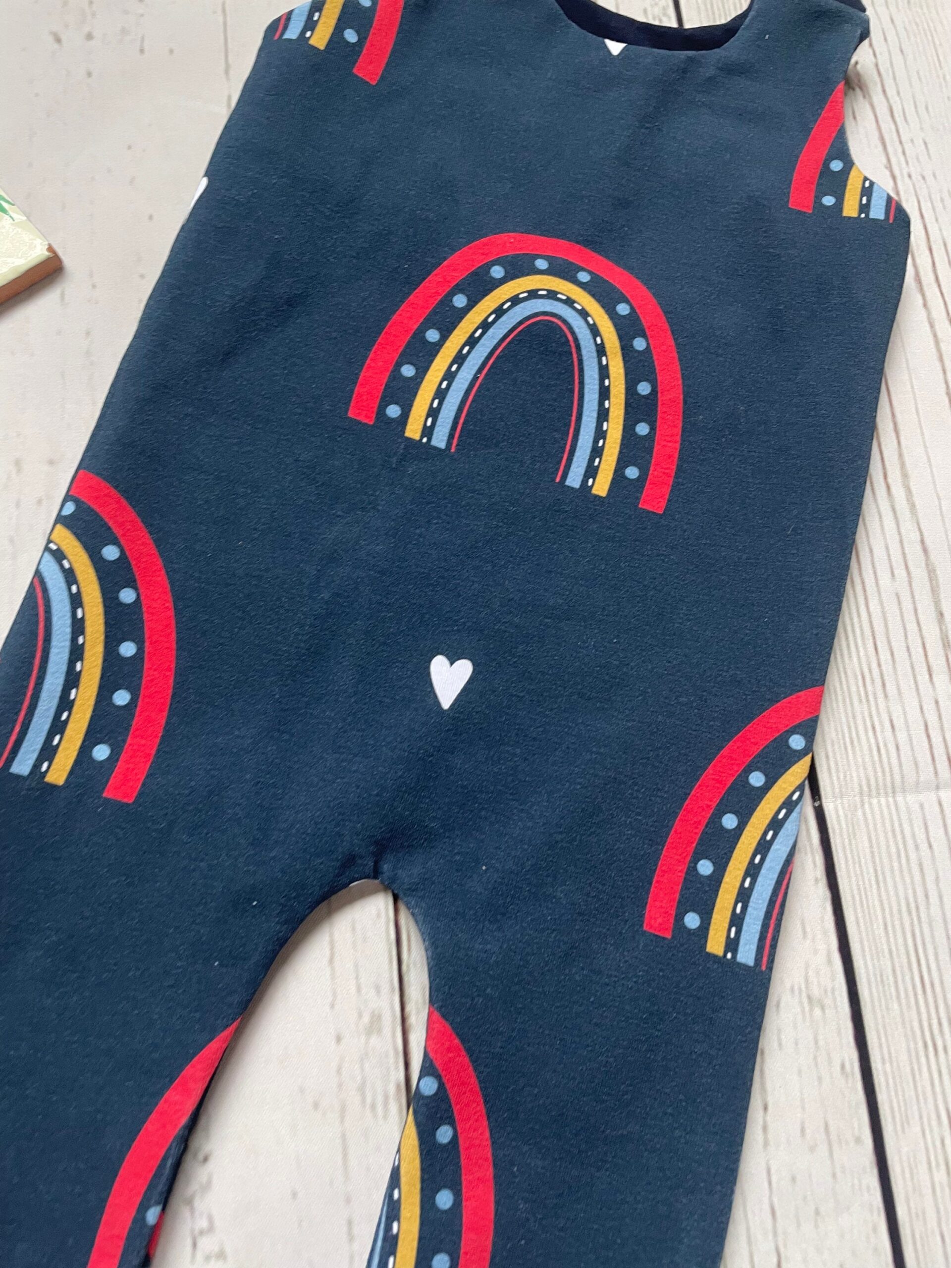 Rainbow romper, rainbow baby romper, unisex kids clothing - Image 3