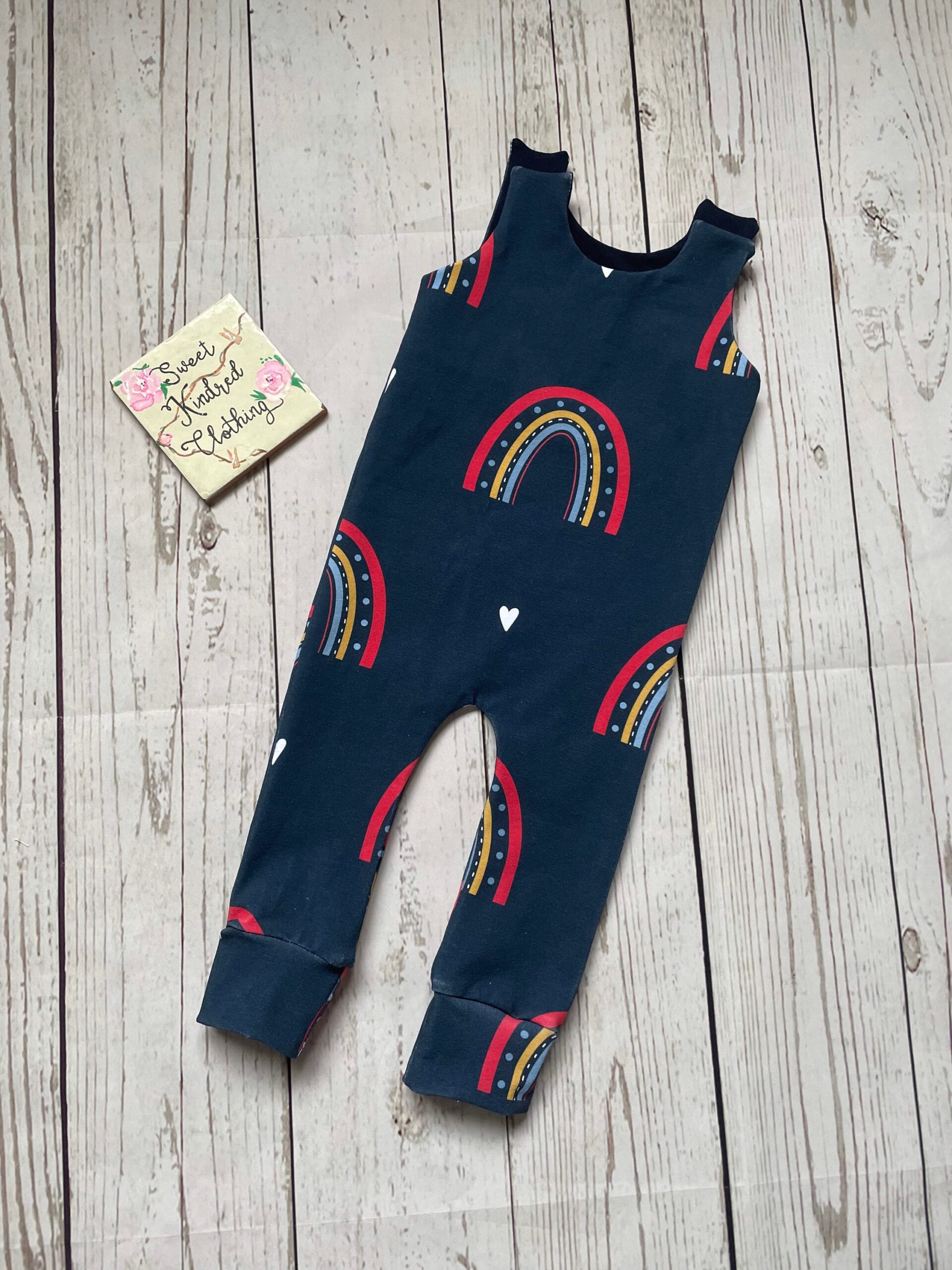 Rainbow romper, rainbow baby romper, unisex kids clothing - Image 5