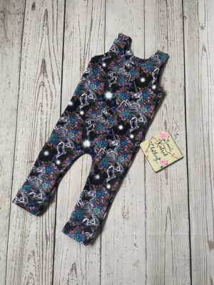 Unicorn romper, alternative unicorn, girls unicorn romper