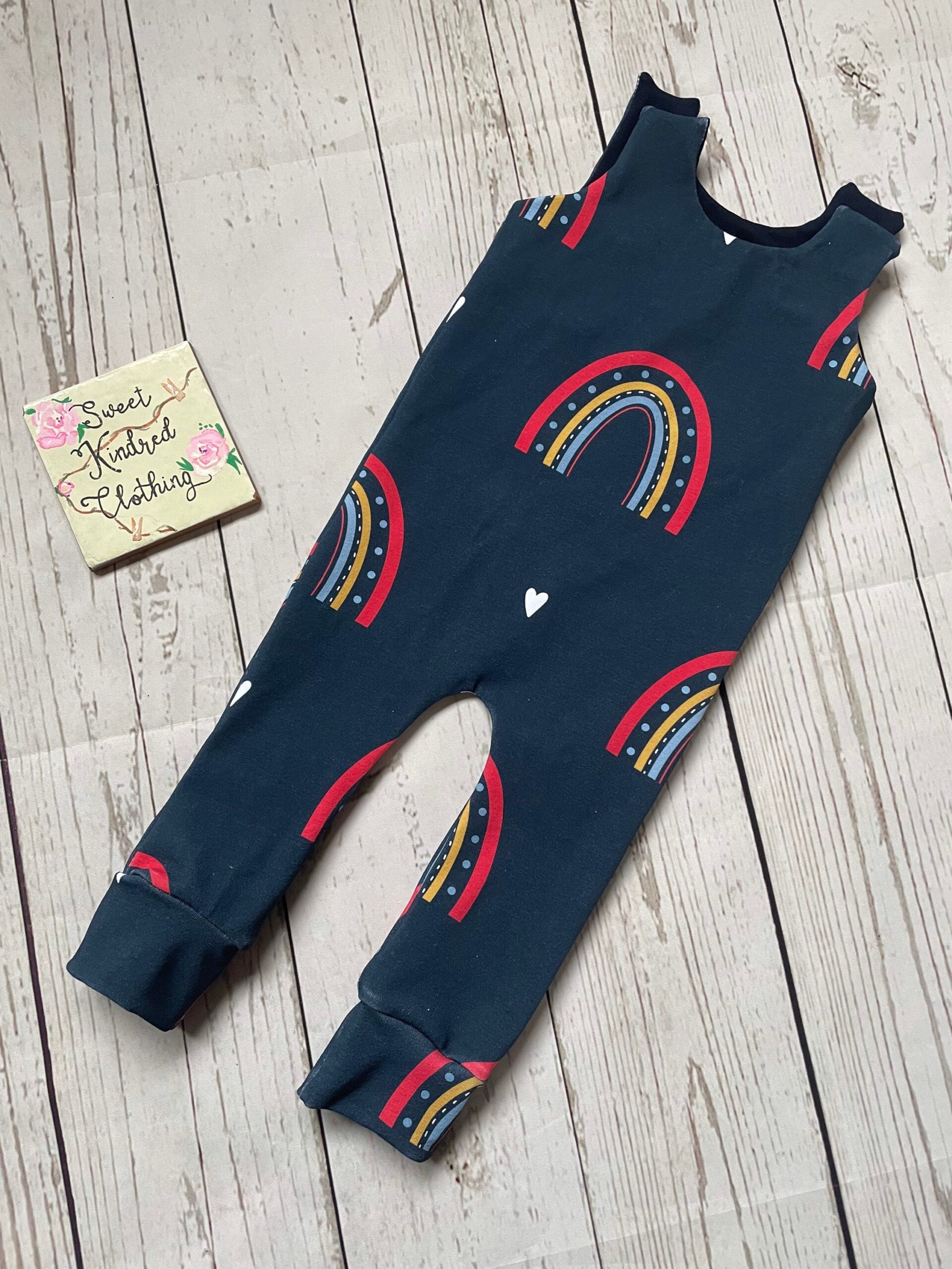 Rainbow romper, rainbow baby romper, unisex kids clothing - Image 7