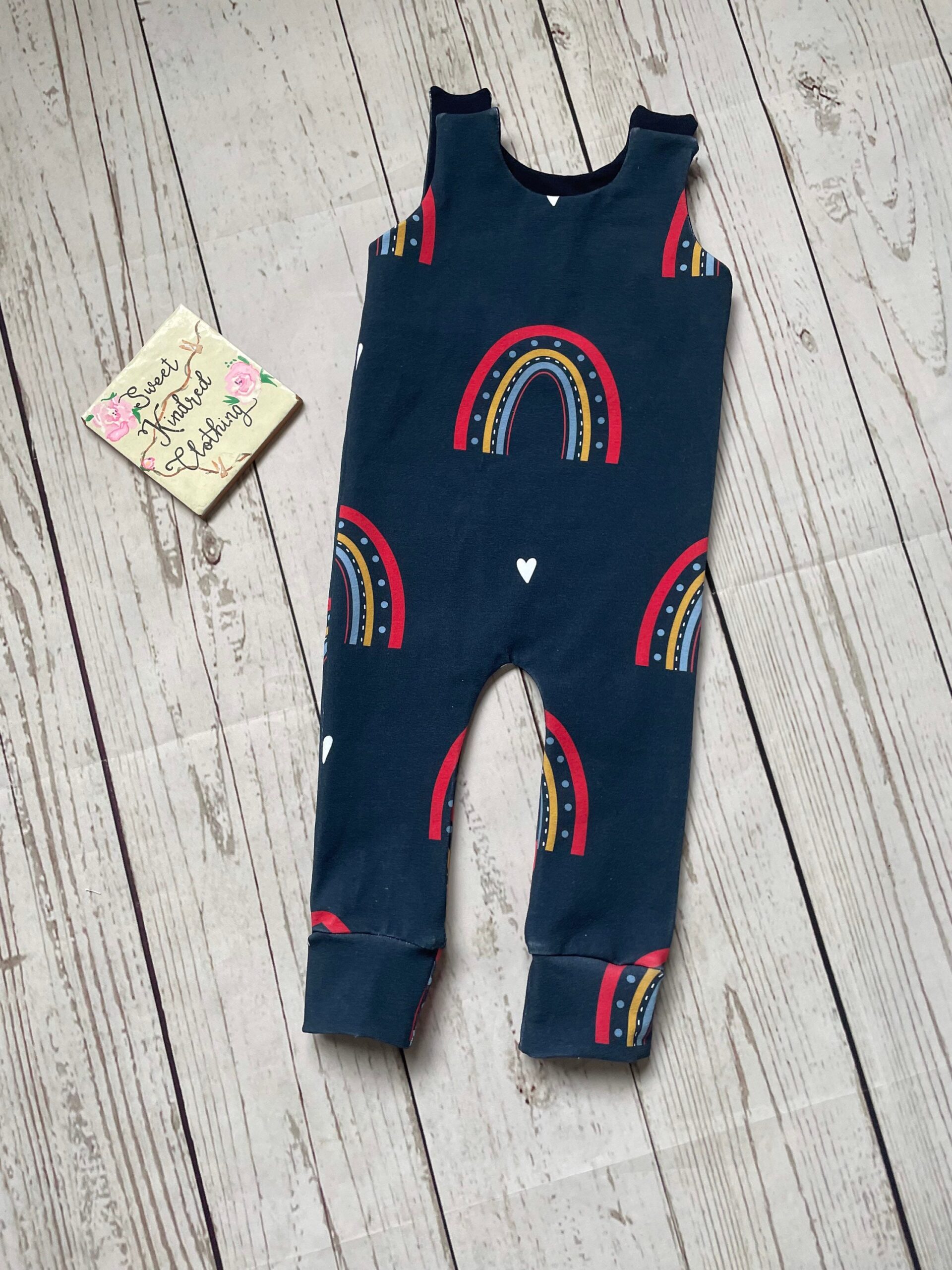 Rainbow romper, rainbow baby romper, unisex kids clothing - Image 8