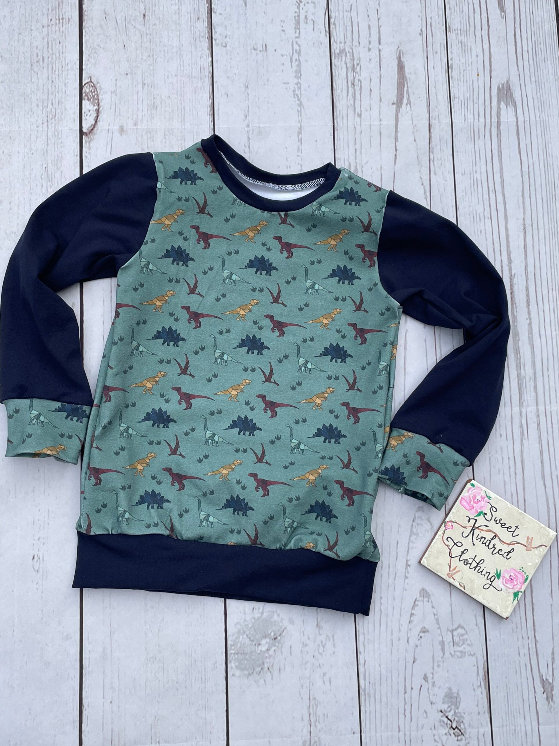 Dinosaur jumper, gender neutral, unisex geo Dino jumper