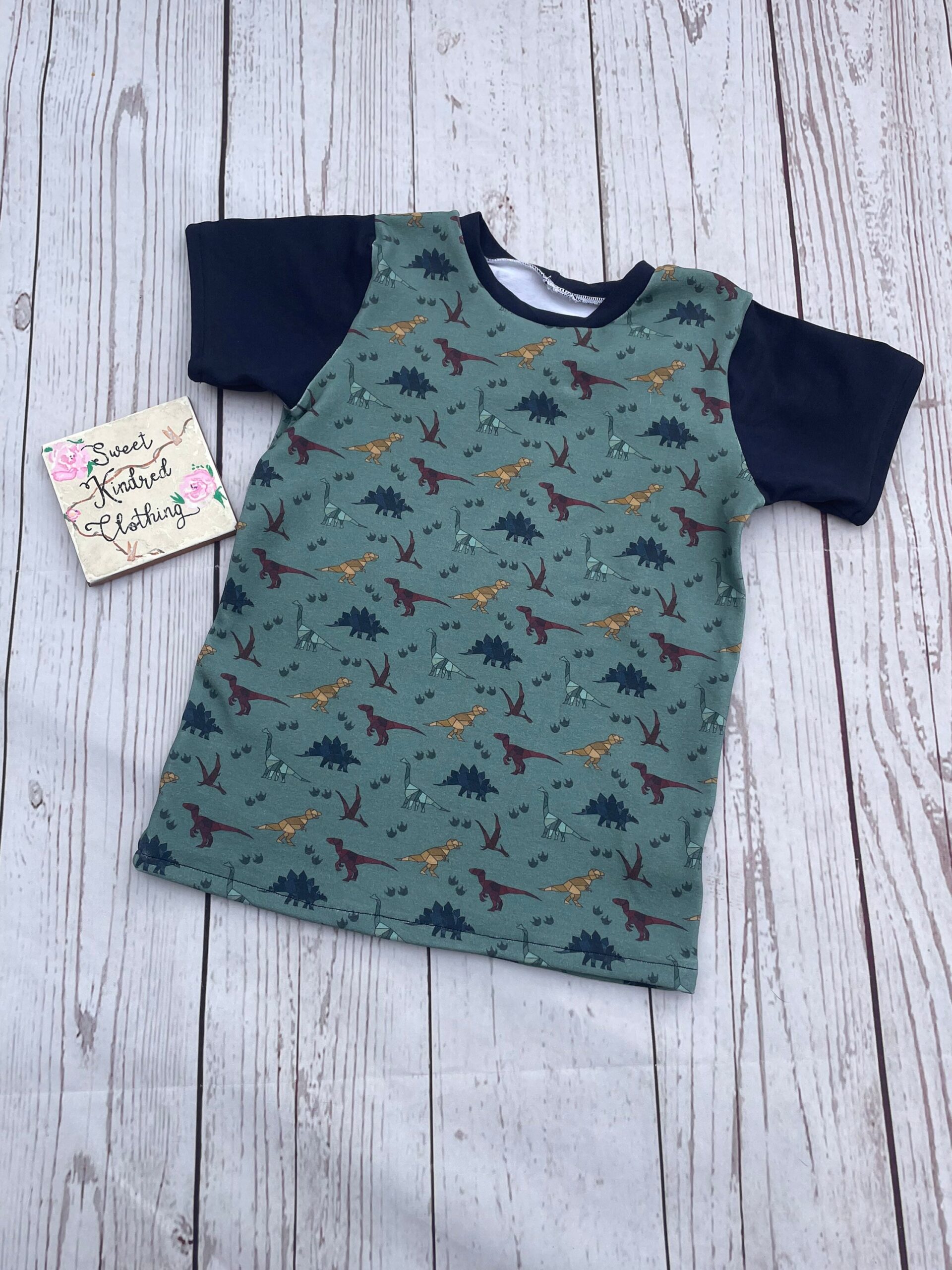 Dinosaur T-shirt and short set - Image 2
