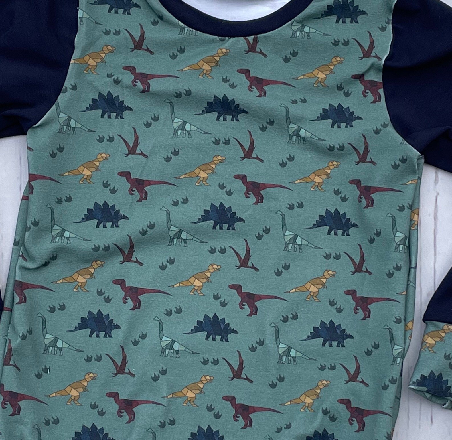 Dinosaur jumper, gender neutral, unisex geo Dino jumper - Image 4