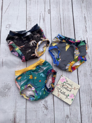 Girls pants, Children’s scrap pants set of 3, children’s handmade underwear, surprise pants