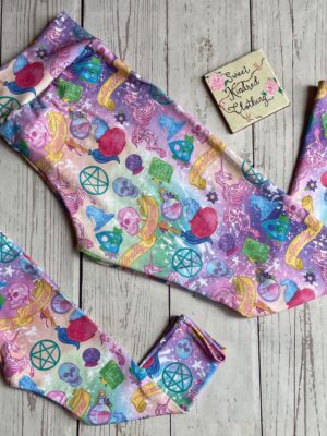 Witch leggings, alternative print leggings