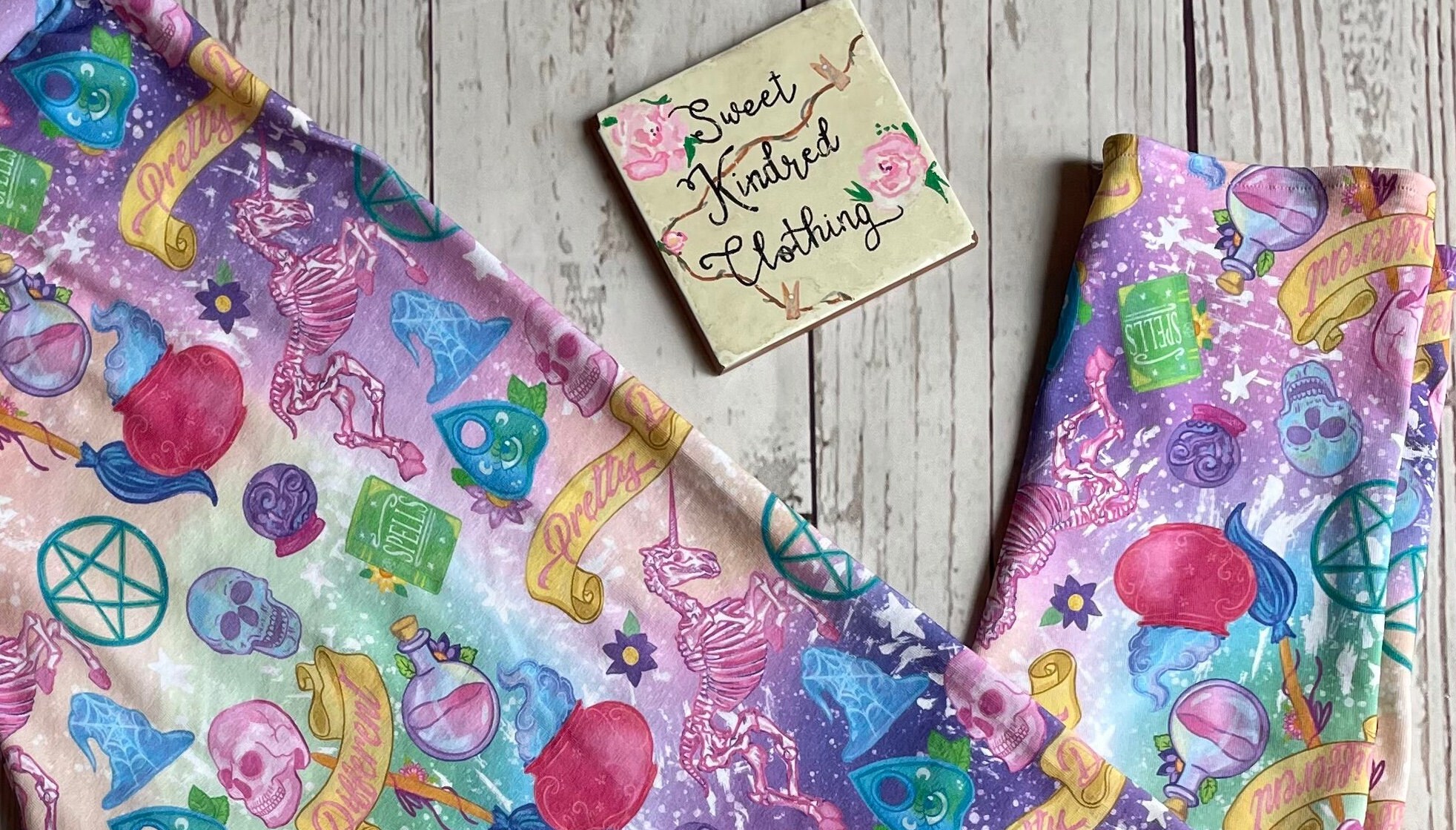 Colourful alternative adult leggings, - Image 7