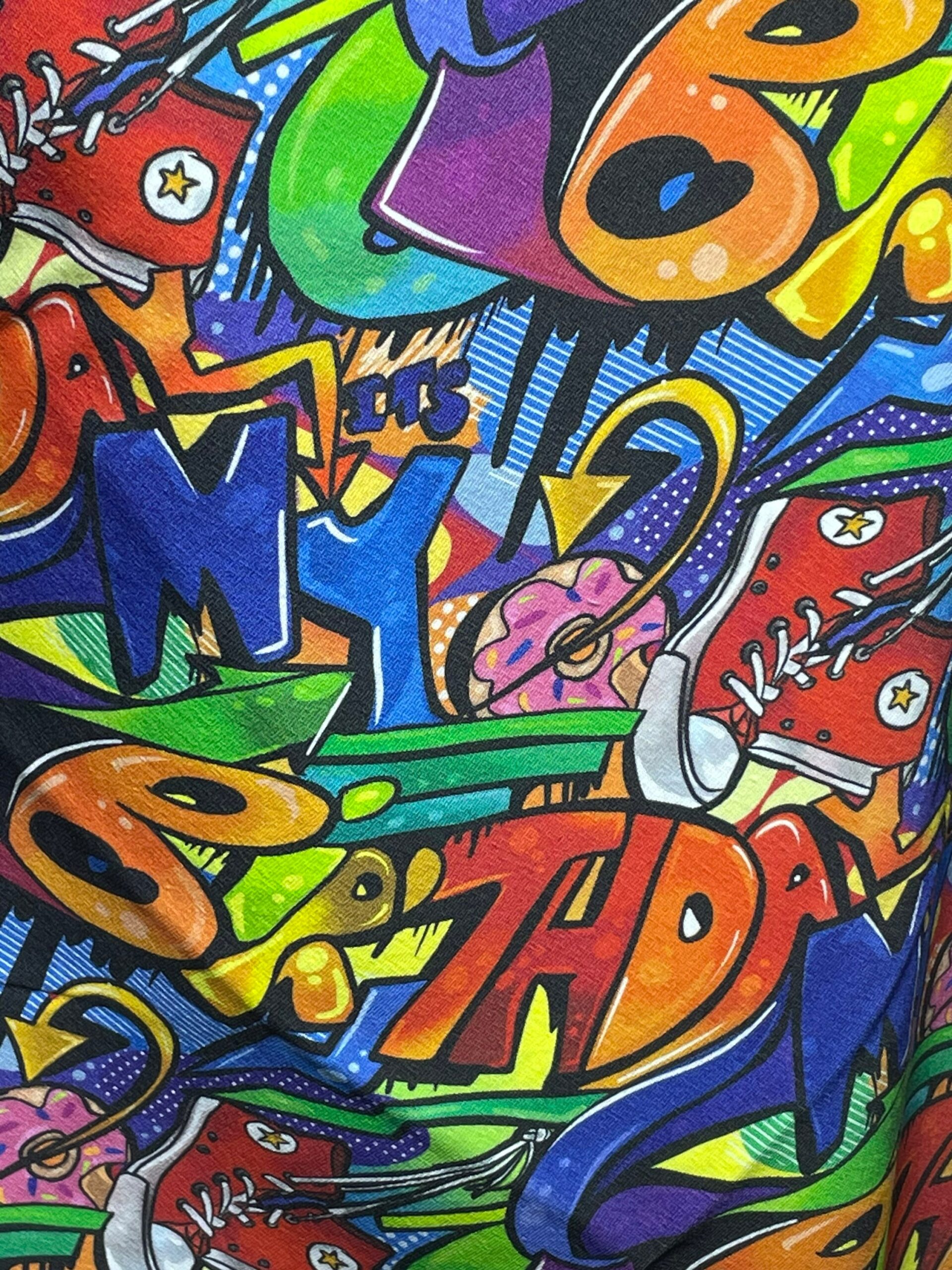 Happy birthday jumper, it’s my birthday jumper, graffiti jumper - Image 2