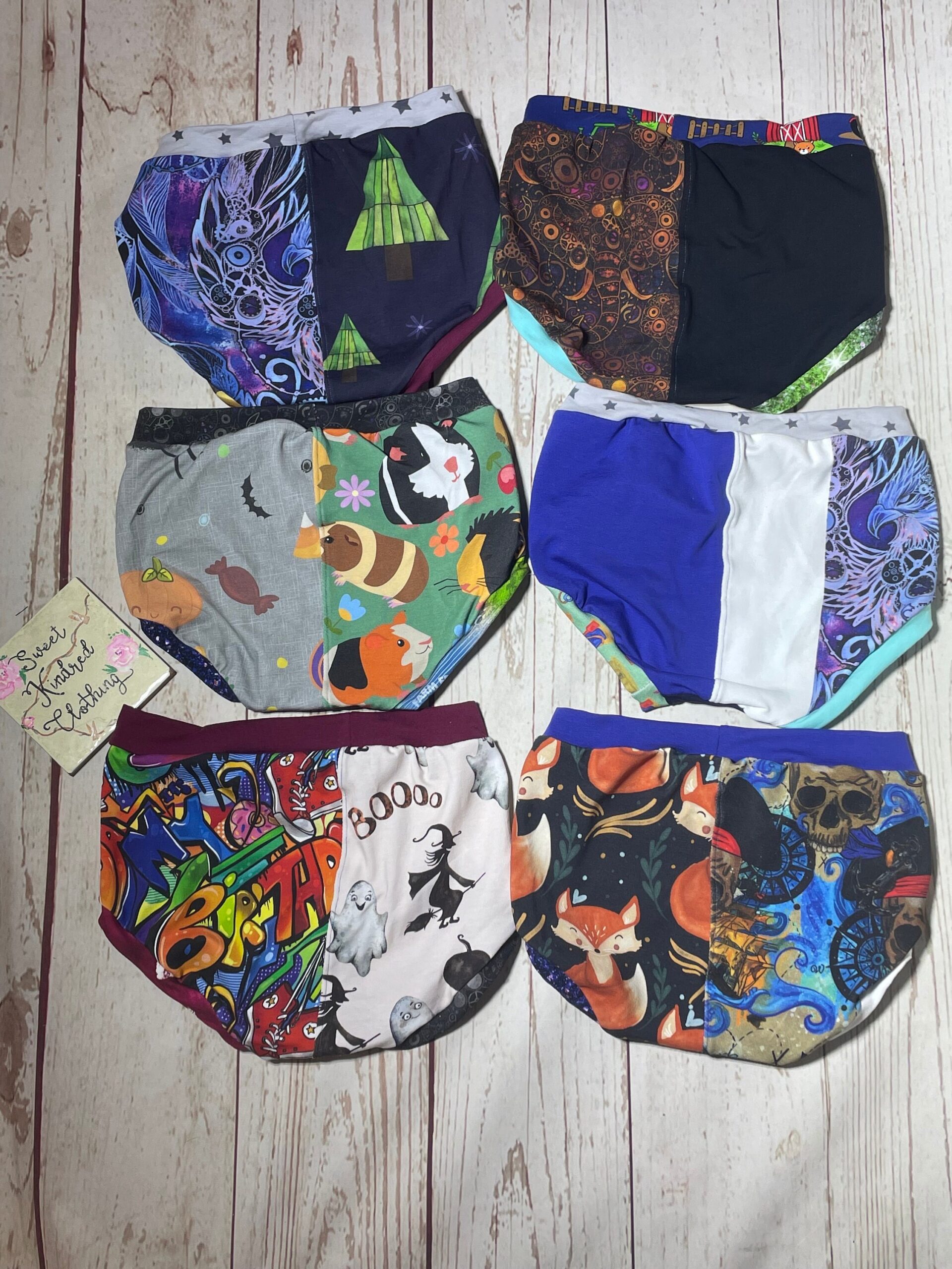 Boys pants, Children’s scrap pants, children’s handmade underwear, surprise pants - Image 3