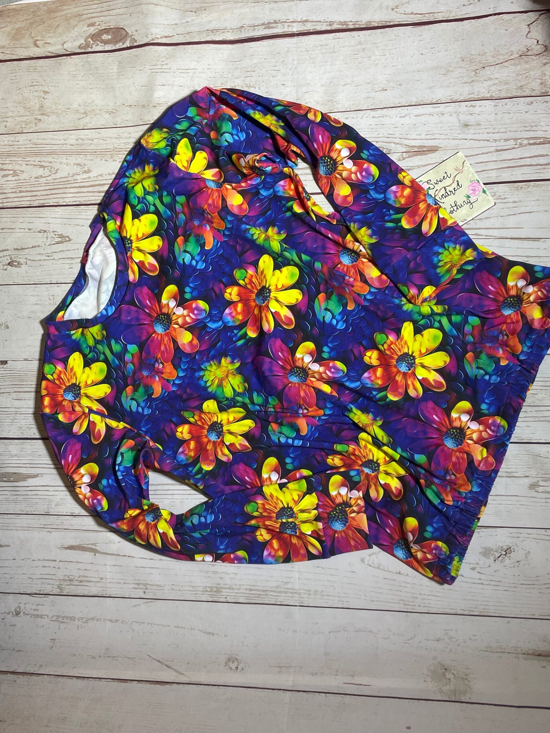 Colourful daisy adults jumper, rainbow daisy adults jumper, daisy jumper - Image 2