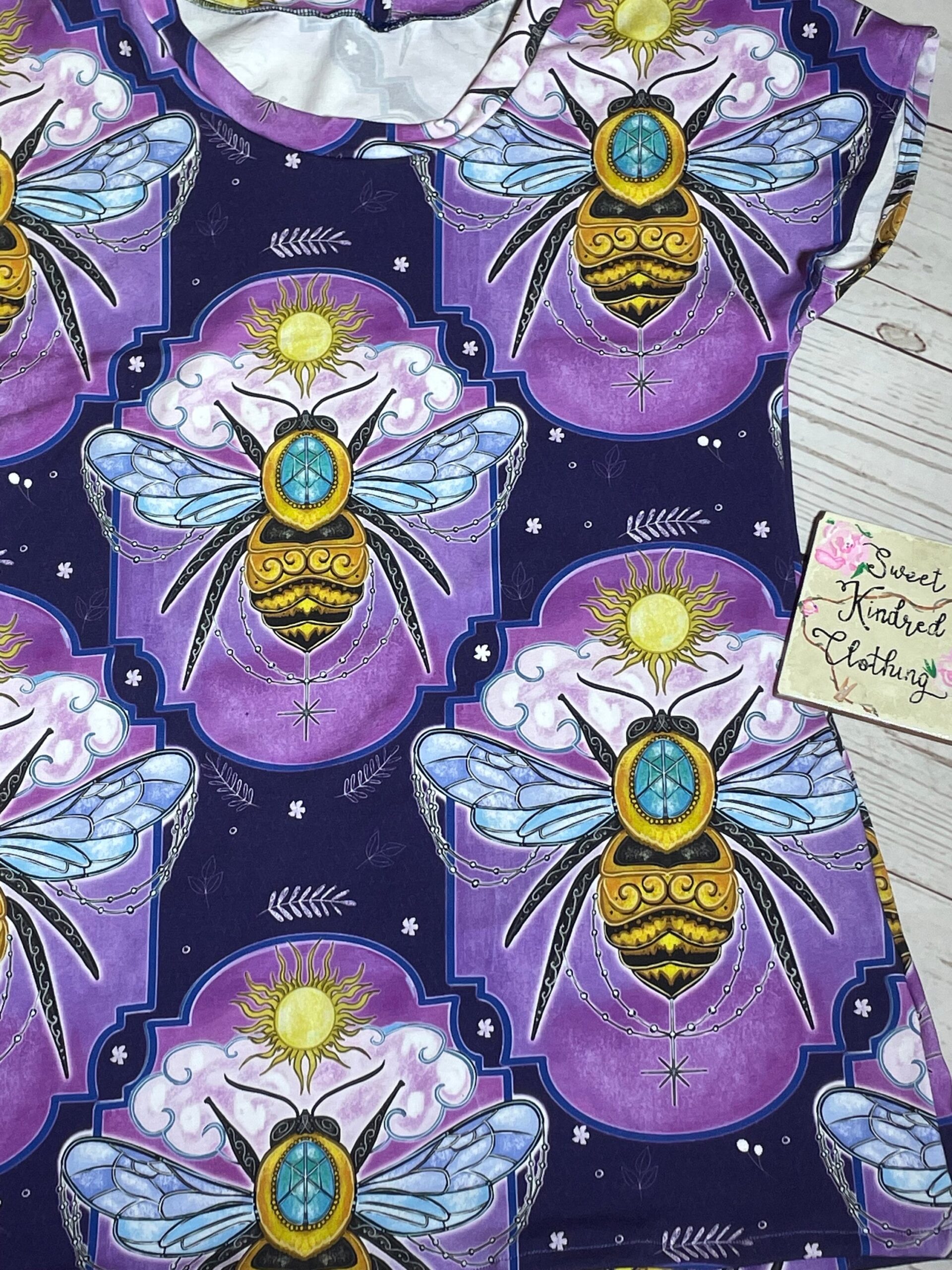 Bee ladies T-shirt, bees ladies tee, woman’s alternative bees T-shirt, adult bee T-shirt - Image 2