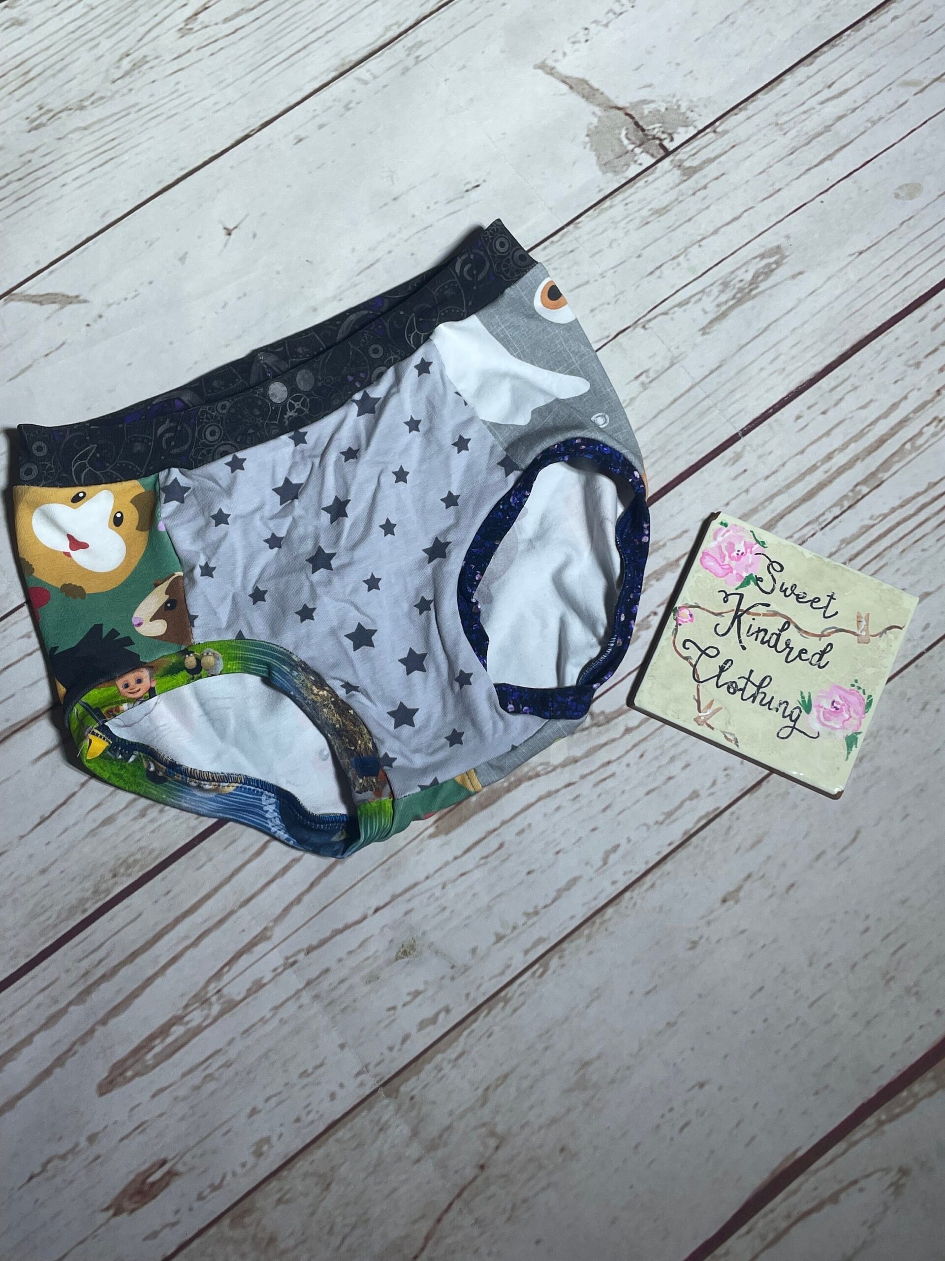 Boys pants, Children’s scrap pants set of 6, children’s handmade underwear, surprise pants