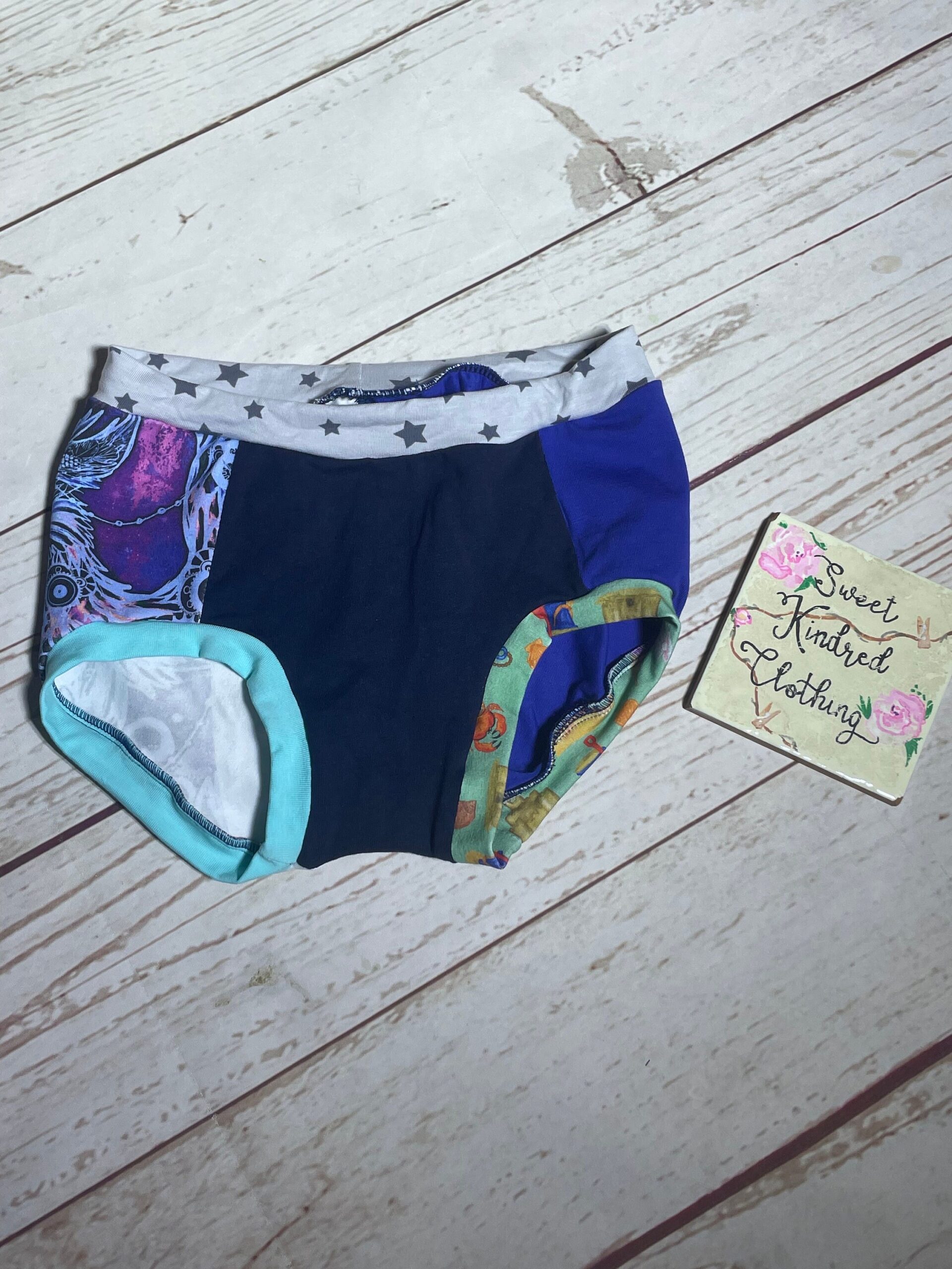 Boys pants, Children’s scrap pants, children’s handmade underwear, surprise pants - Image 4