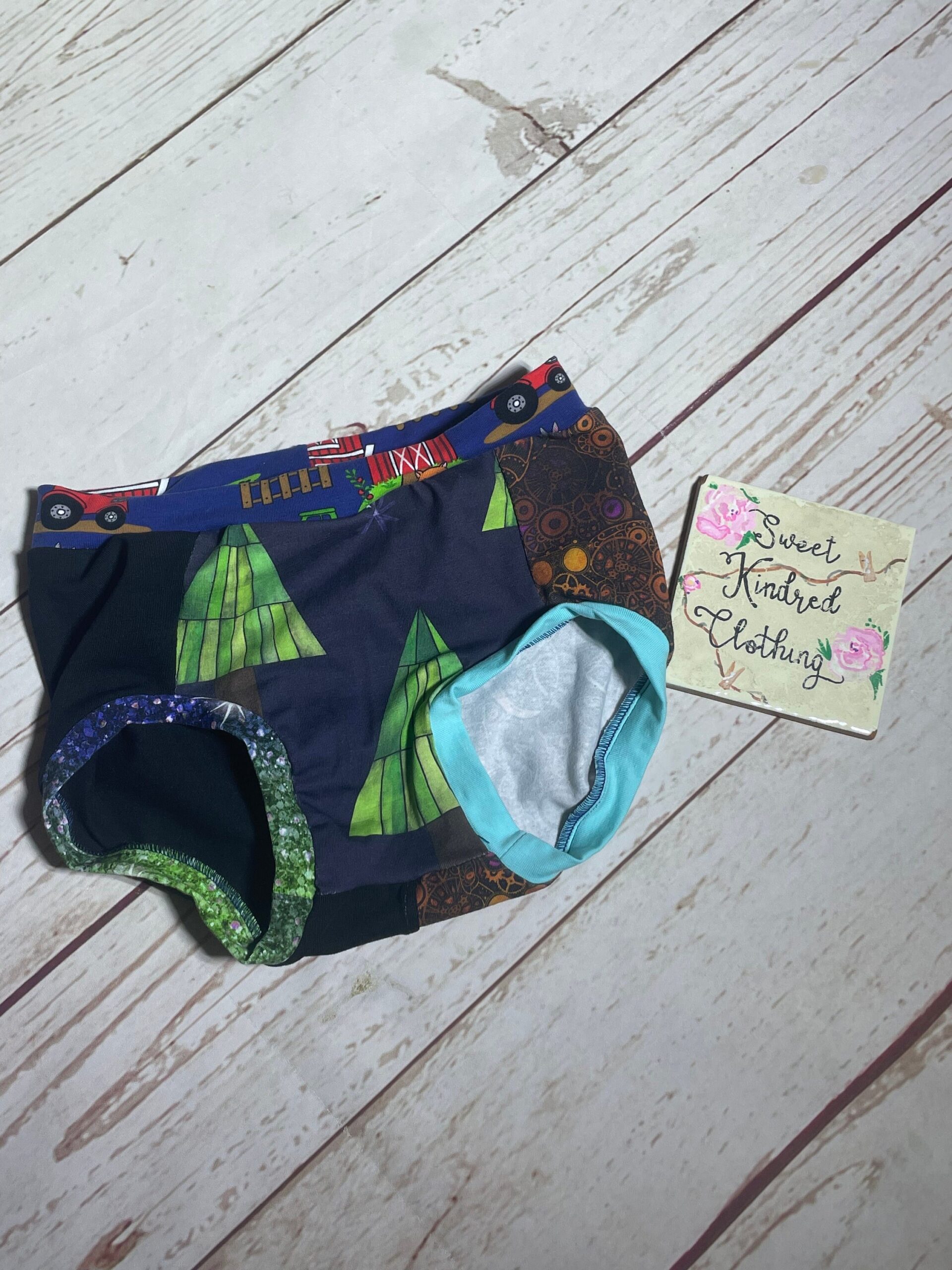 Boys pants, Children’s scrap pants, children’s handmade underwear, surprise pants - Image 7