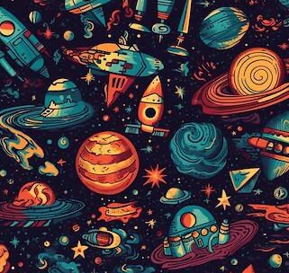 Space romper, rocket romper - Image 2