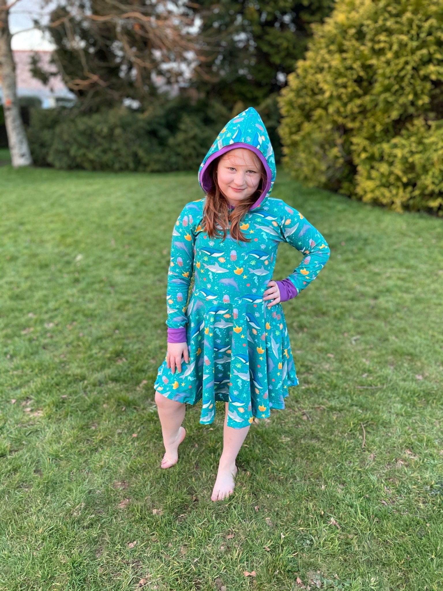 Sea life dress, sea life children’s clothing