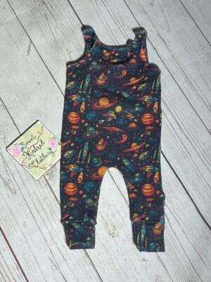 Space romper, rocket romper
