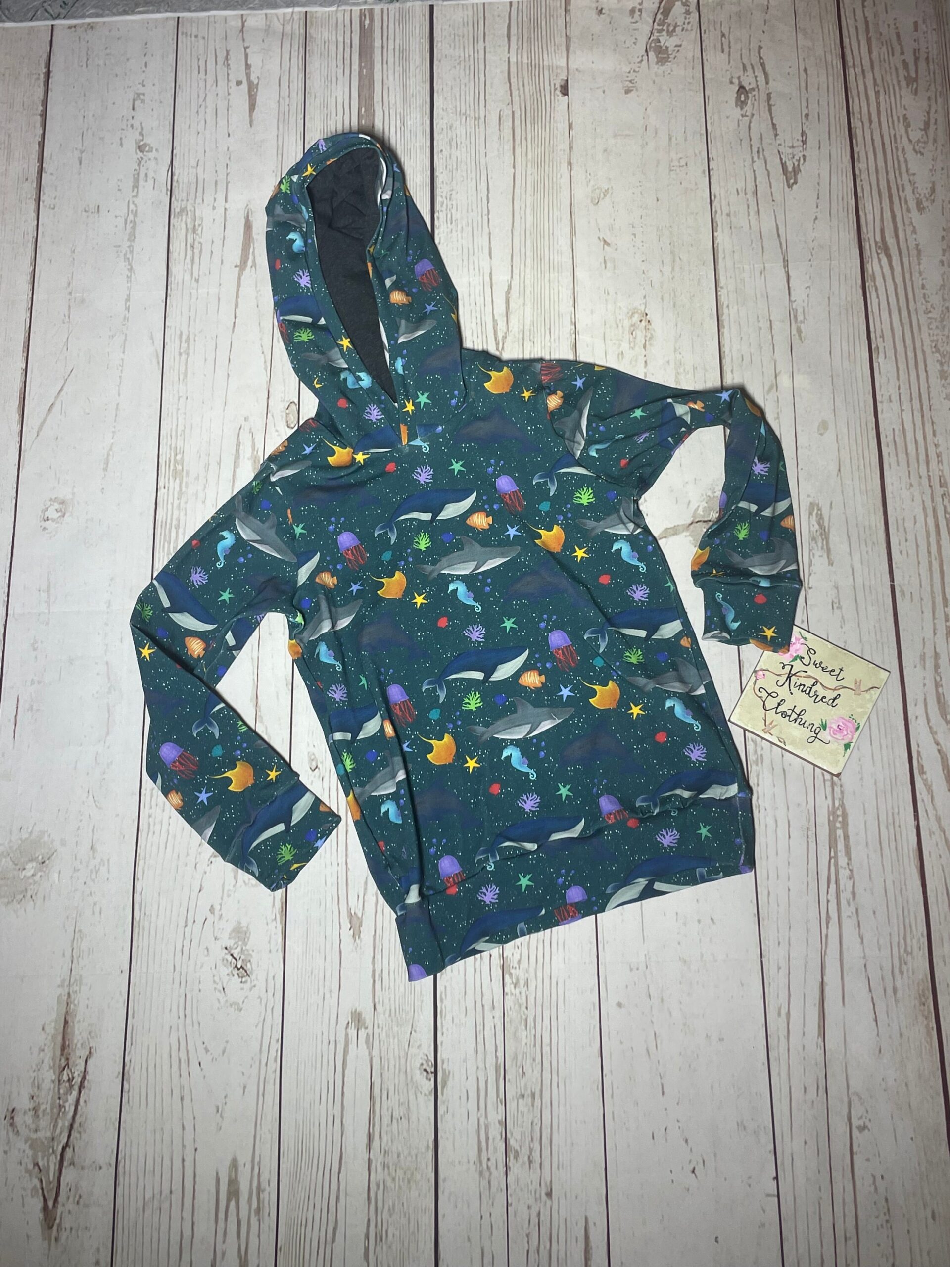 Sea Life Hoodie, sea life unisex clothing, sea life clothing