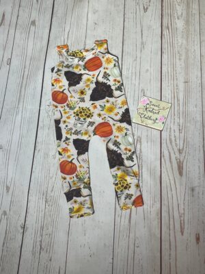 Highland Cow romper, autumn highland cow clothing