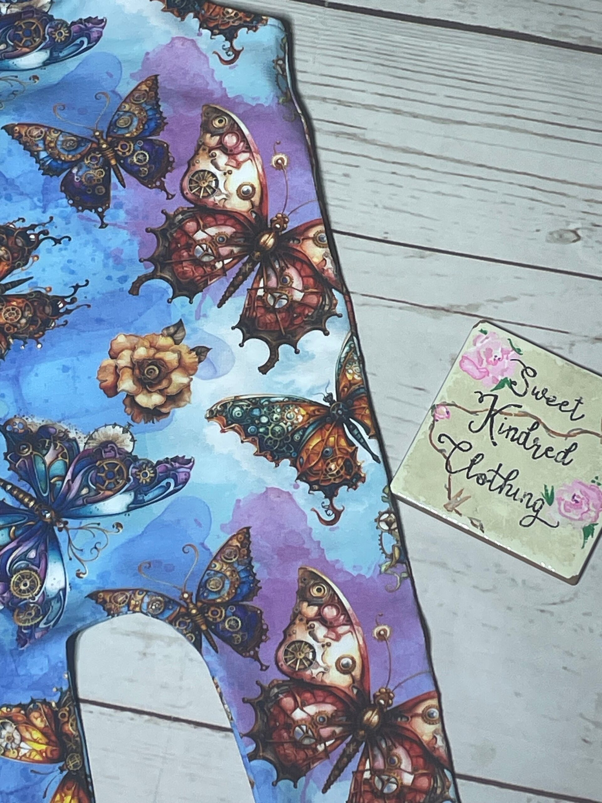 Steampunk butterfly romper, pastel butterfly romper - Image 6