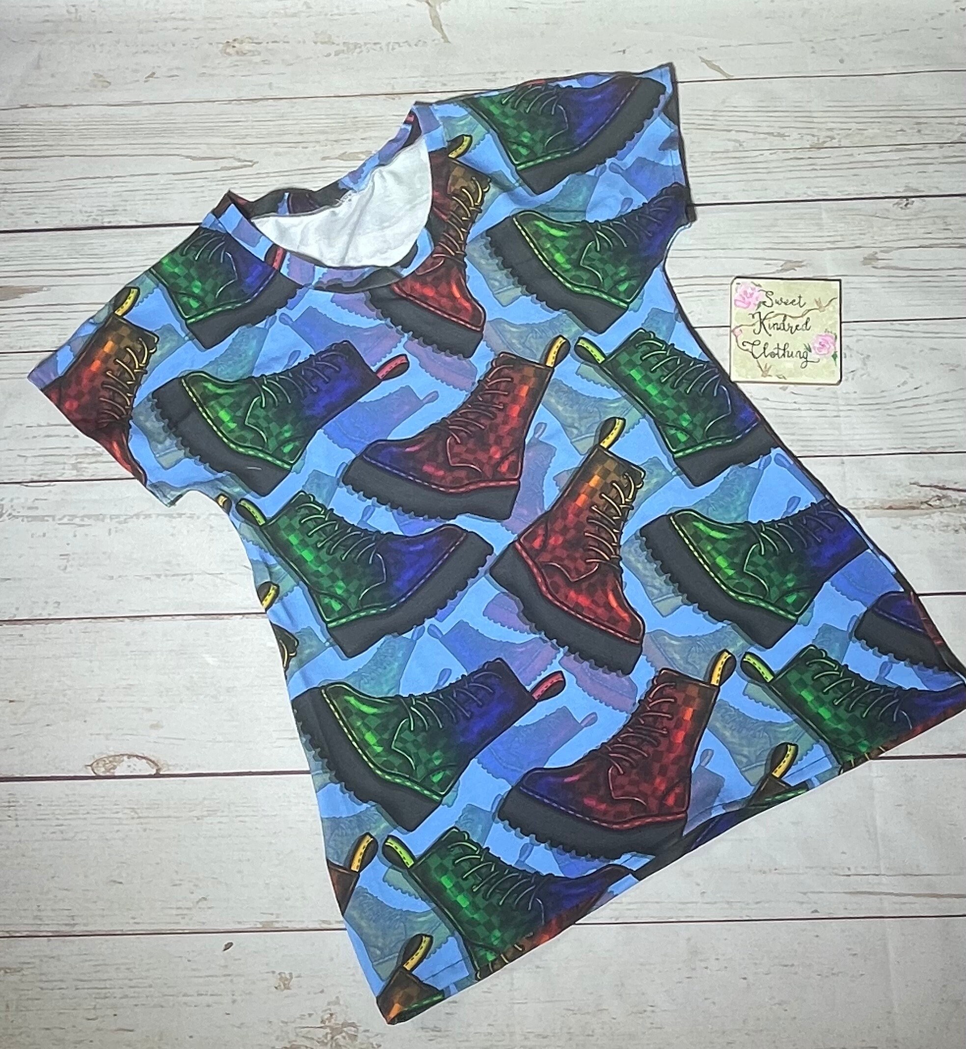 Boot t-shirt, adults tee, adults rainbow boot t shirt