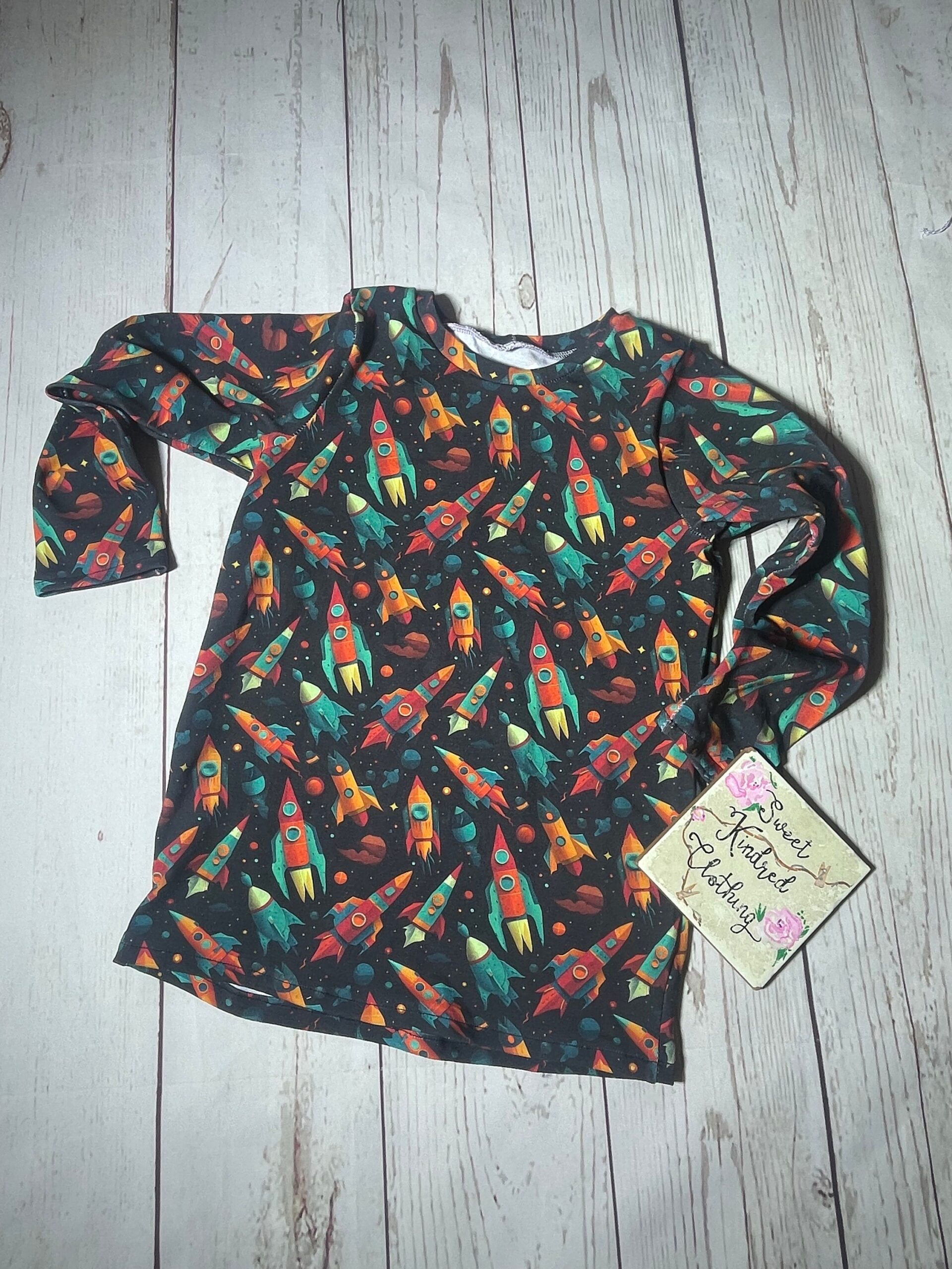 Rocket T-shirt, children’s space T-shirt
