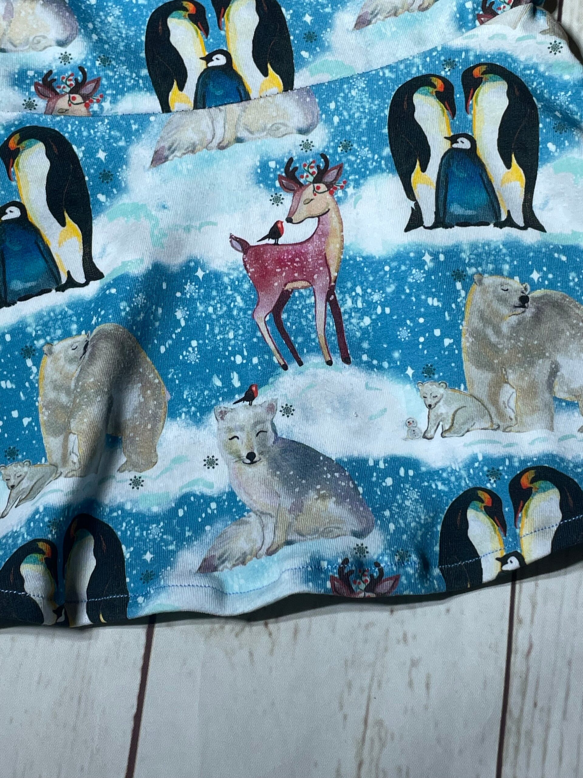 Christmas dress, Christmas animal dress, children’s dress - Image 5