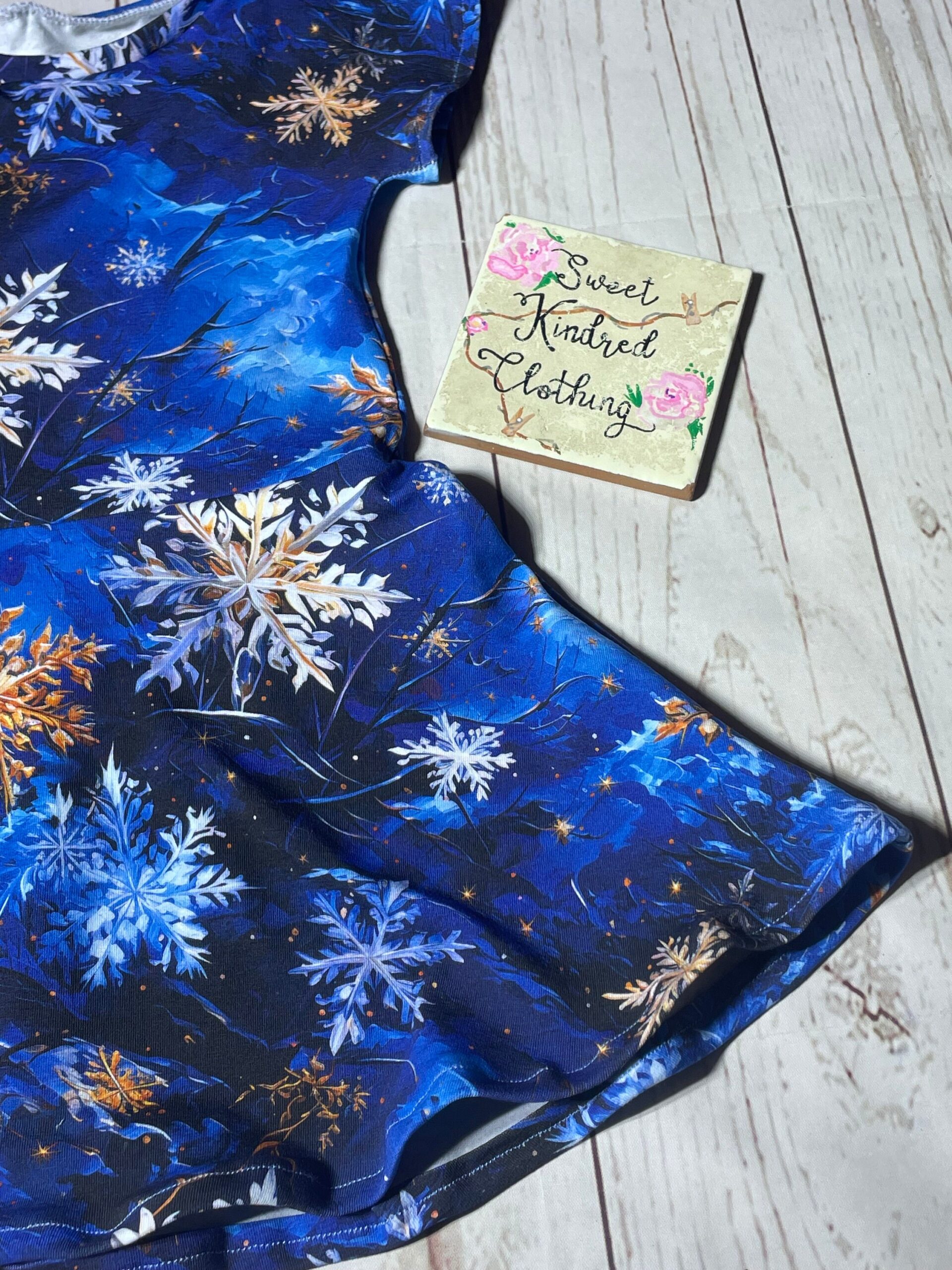 Snowflake dress, Christmas dress, children’s dress - Image 5