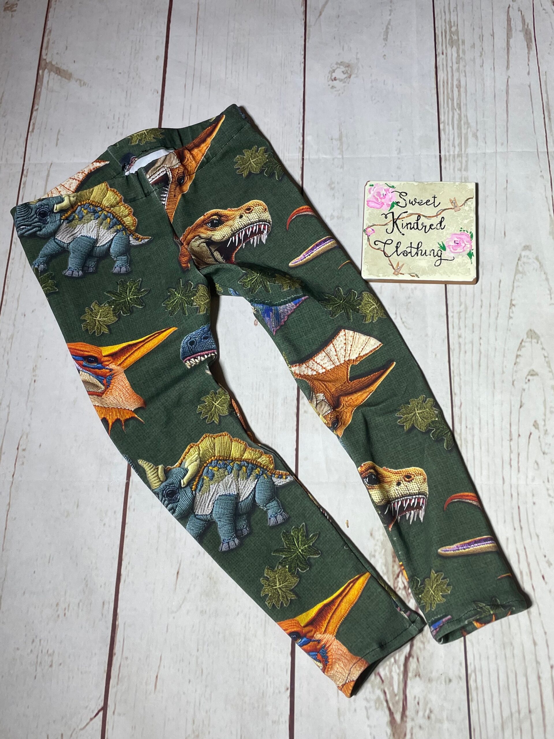 Dinosaur leggings, - Image 3