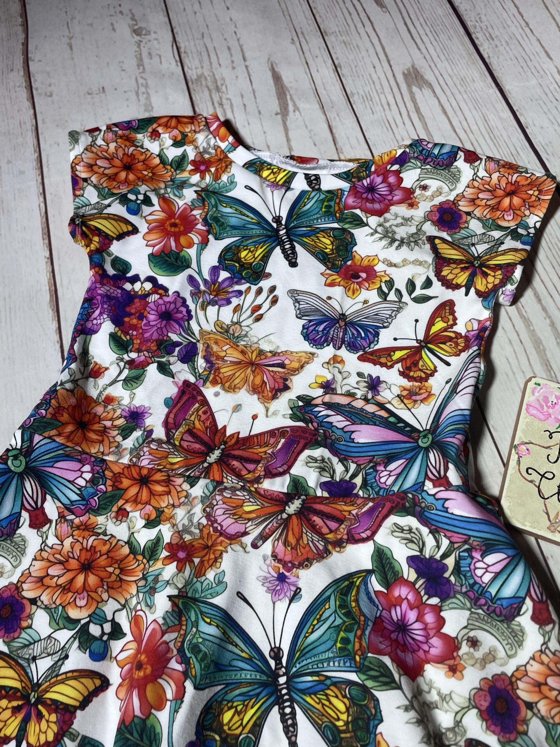 Flower dress, butterfly flower dress - Image 2