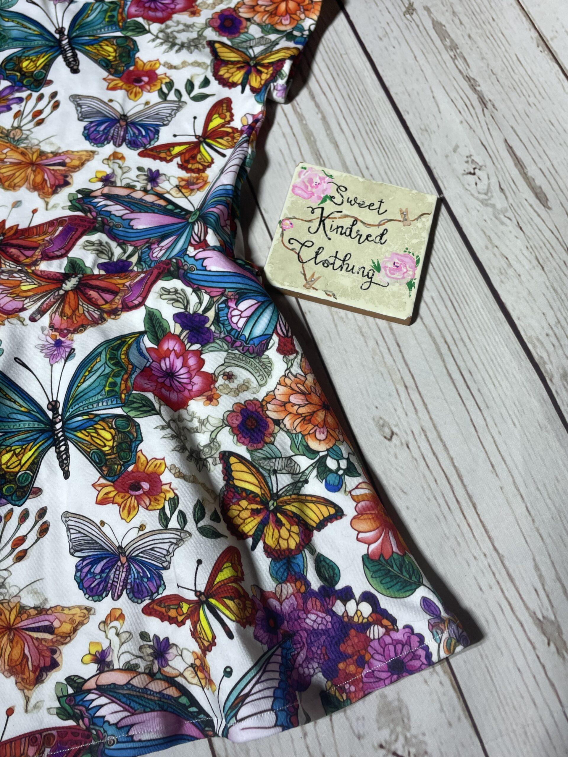 Flower dress, butterfly flower dress - Image 4