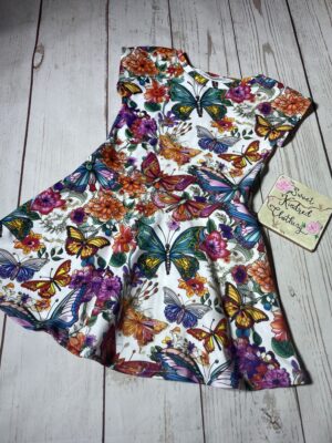 Flower dress, butterfly flower dress